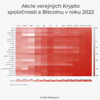 Akcie verejných krypto spoločností a Bitcoinu v roku 2022